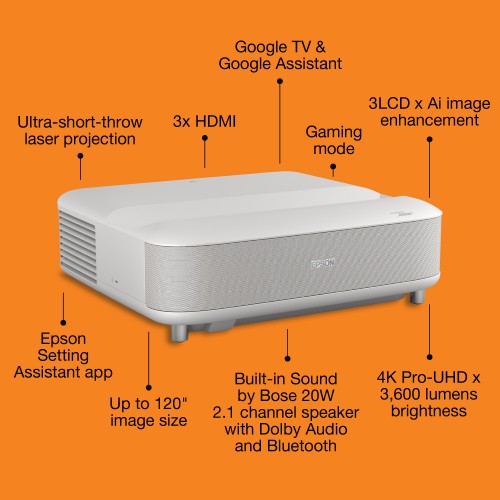 Epson Lifestudio Grand EH-LS670W - White Diamond
