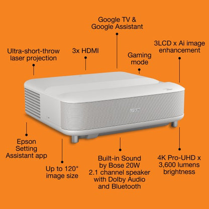 Epson Lifestudio Grand EH-LS670W - White Diamond