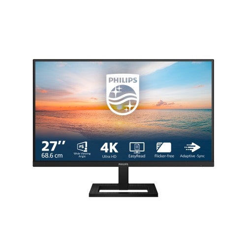 Philips 1000 series 27E1N1900AE/00 computer monitor 68.6 cm (27") 3840 x 2160 pixels 4K Ultra HD LCD Black