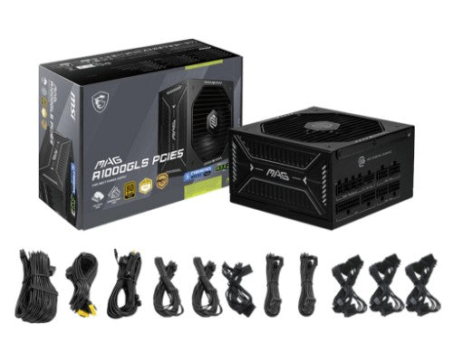 MSI MAG A1000GLS PCIE5 power supply unit 1000 W 24-pin ATX ATX Black