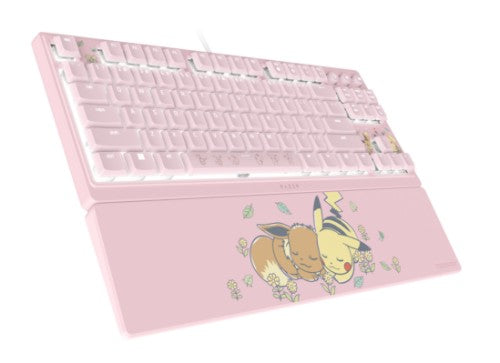 Razer Ornata V3 Tenkeyless – Pikachu & Eevee Edition keyboard Gaming USB Pink