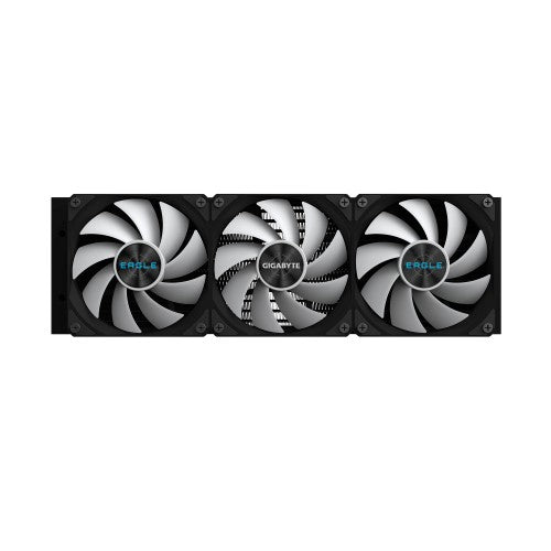 GIGABYTE EAGLE 360 Liquid CPU Cooler - 3x120mm ARGB Fans, full-color LCD, DAISY-CHAIN, Intel LGA 1851 and AMD AM5 Compatible