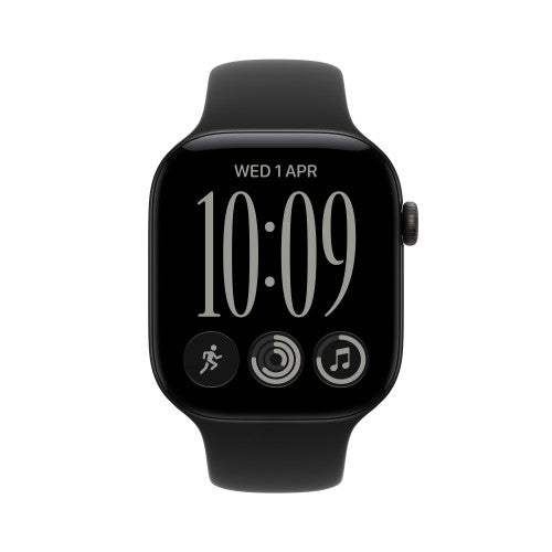 Apple Watch Series 12 GPS 42mm Black Aluminium Case with Black Sport Band - M/L