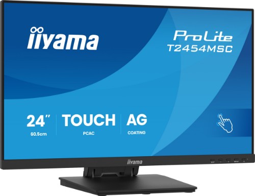 iiyama ProLite T2454MSC-B3AG computer monitor 60.5 cm (23.8") 1920 x 1080 pixels Full HD LED Touchscreen Multi-user Black