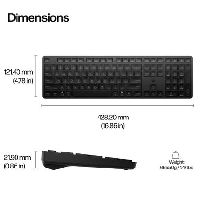 HP 490K Multi-Device Dual-Mode Keyboard