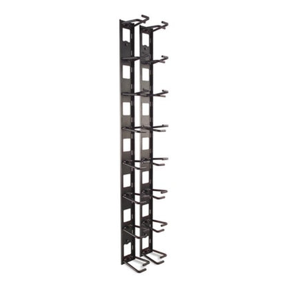 APC NetShelter Cable Management, Vertical Cable Manager, Cable Rings, Set of 8, Black, 55 mm x 766 mm x 85 mm