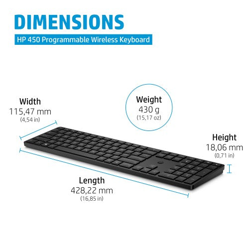 HP 450 Programmable Wireless Keyboard