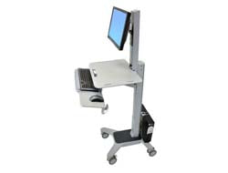 Ergotron WorkFit C-Mod, Single Display Sit-Stand Workstation 68.6 cm (27") Floor Grey