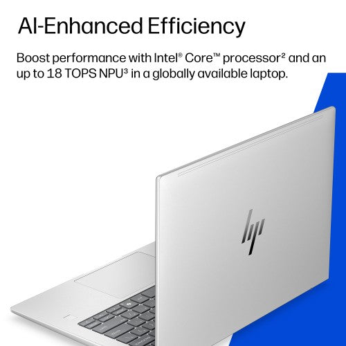 HP DW2C0ET laptop Intel Core 5 330 35.6 cm (14") WUXGA 32 GB LPDDR5x-SDRAM 512 GB SSD Wi-Fi 7 (802.11be) Windows 11 Pro AI PC Silver