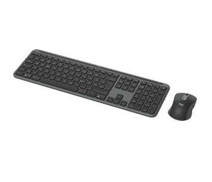 Logitech 920-012483 keyboard Mouse included Office RF Wireless + Bluetooth QWERTZ German Graphite