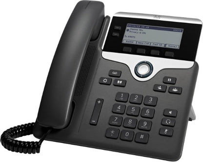 Cisco 7821 IP phone Black, Silver 2 lines