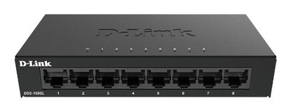 D-Link DGS-108GL 8-Port Gigabit Unmanaged Desktop Switch