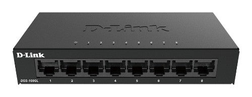 D-Link DGS-108GL 8-Port Gigabit Unmanaged Desktop Switch
