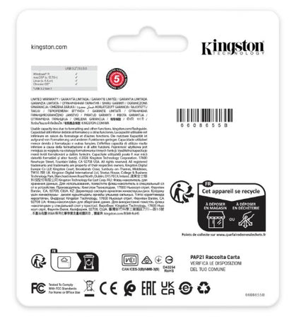 Kingston Technology DataTraveler 512GB Kyson 220MB/s Metal USB 3.2 Gen 1