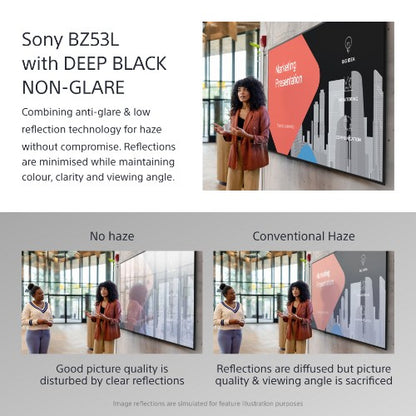 Sony BRAVIA FW-98BZ53L 4K HDR Full Array LED Professional display,780 cd/m2, Deep Black Non-Glare 47% Haze, 24/7 & 5 years PrimeSupport