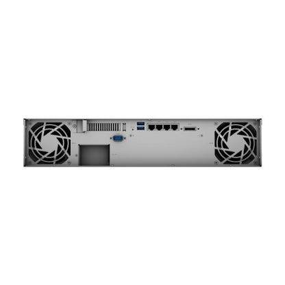 Synology RackStation RS1221RP+ NAS Rack (2U) Ryzen Embedded V1500B 4 GB DDR4 96 TB HDD Aluminium, Black