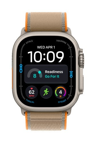 Apple Watch Ultra 4 GPS + Cellular 49mm Natural Titanium Case with Sand Trail Loop - M/L
