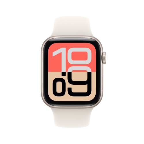 Apple Watch SE (3nd generation) SE 3 GPS 44mm Starlight Aluminium Case with Starlight Sport Band - S/M