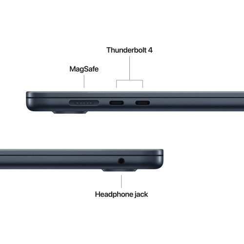 Apple MacBook Air 15-inch : M5 chip with 10‑core CPU and 10‑core GPU, 16GB, 1TB SSD - Midnight