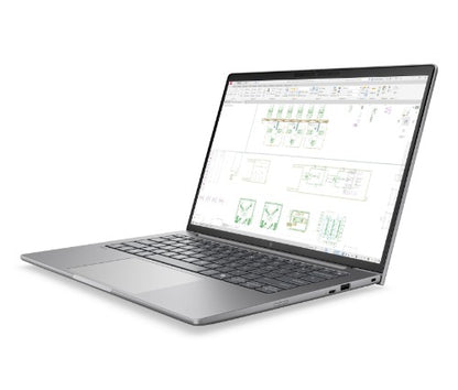 HP E82H3ET laptop Copilot+ PC 386H 35.6 cm (14") WUXGA 32 GB DDR5-SDRAM 1 TB SSD Wi-Fi 7 (802.11be) Windows 11 Pro AI Workstation, AI PC Silver