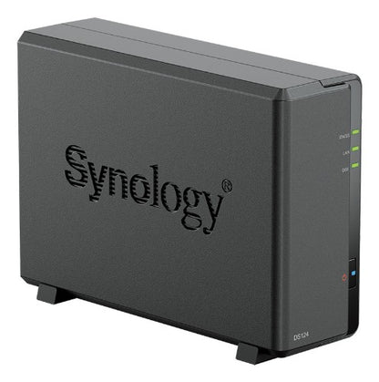 Synology DiskStation DS124 + 1 x HAT3300 6TB NAS Desktop Realtek RTD1619B 1 GB DDR4 HDD DiskStation Manager Black