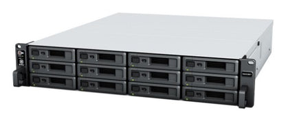Synology RackStation RS2423+ NAS/storage server Rack (2U) Ryzen Embedded V1780B 8 GB DDR4 0 TB DiskStation Manager Black, Grey
