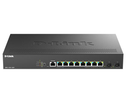 D-Link 10-Port Multi-Gigabit Smart Managed PoE+ Switch including 8 x 2.5G PoE & 2 x 10G SFP+