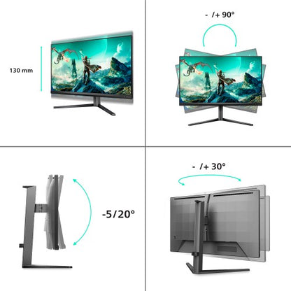 Philips Evnia 3000 27M2N3800A/00 computer monitor 68.6 cm (27") 3840 x 2160 pixels 4K Ultra HD LCD Black