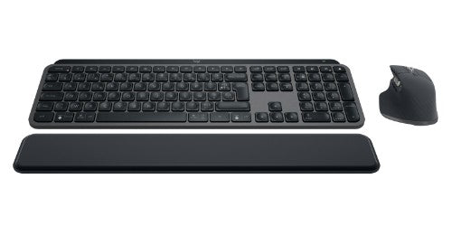 Logitech Master MX Keys Combo for Bussiness keyboard Mouse included Office RF Wireless + Bluetooth AZERTY French Graphite