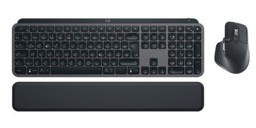 Logitech MX Keys Combo For Business Gen 2 keyboard Mouse included Office RF Wireless + Bluetooth QWERTZ German Graphite