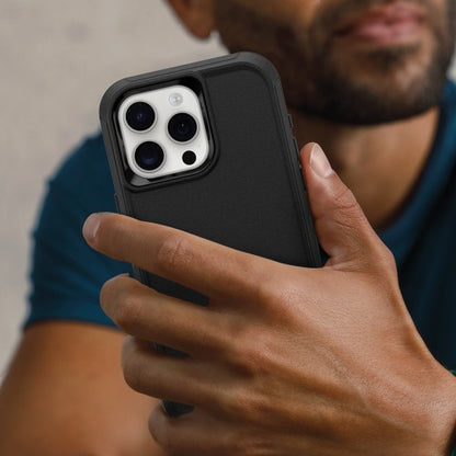OtterBox Defender Series for iPhone 15 Pro Max, Black