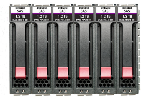 HPE MSA 10.8TB SAS 12G Enterprise 10K SFF (2.5in) M2 3yr Wty 6-pack HDD Bundle