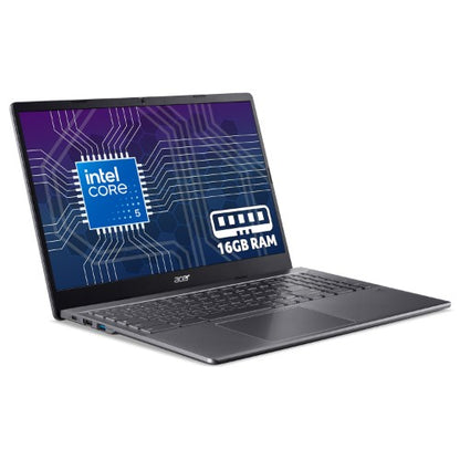 Acer Aspire Chromebook Plus 515 (CBE595-2) - Intel Core 5, 16GB RAM, 256GB SSD, 15.6" Full HD display, Chrome OS