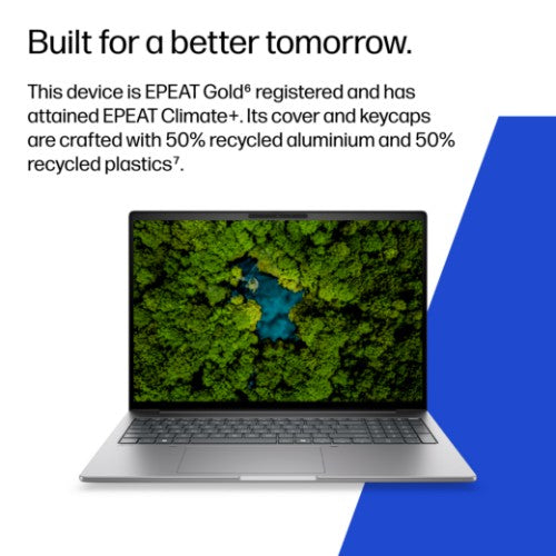 HP ZBook 8 G2i 16 inch Mobile Workstation PC - Data Science Copilot+ PC Intel Core Ultra 7 356H 40.6 cm (16") WUXGA 16 GB DDR5-SDRAM 512 GB SSD Wi-Fi 7 (802.11be) Windows 11 Pro AI Workstation, AI PC Silver