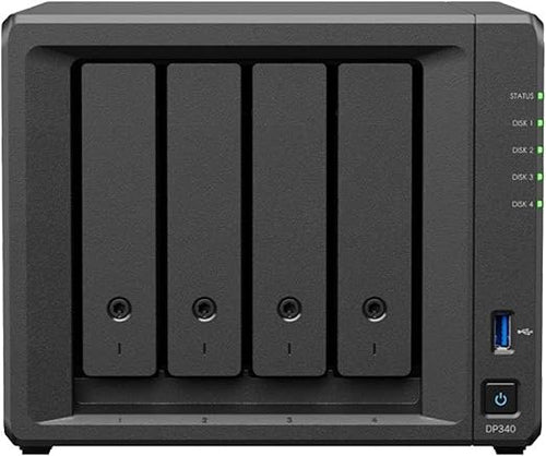 Synology DP340 NAS/storage server Desktop R1600 16 GB 32 TB HDD Black