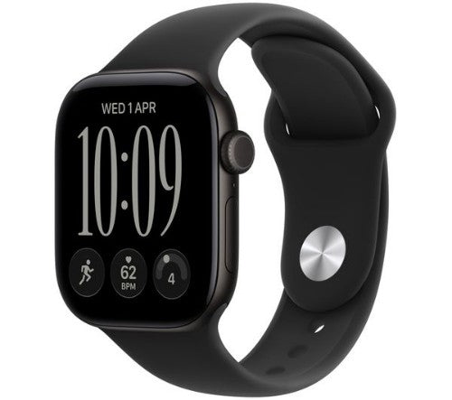 Apple Watch Series 12 GPS 42mm Black Aluminium Case with Black Sport Band - M/L