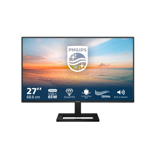 Philips 1000 series 27E1N1600AE/00 computer monitor 68.6 cm (27") 2560 x 1440 pixels Quad HD LCD Black