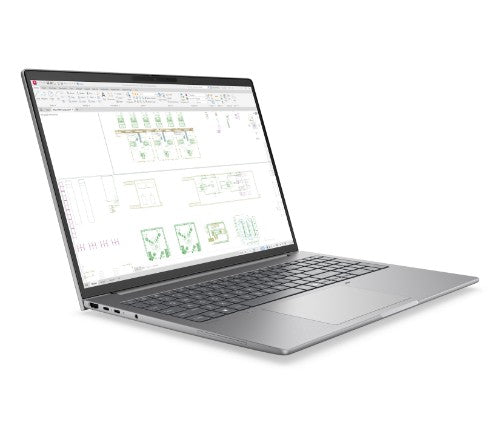 HP E82H8ET laptop Copilot+ PC 386H 40.6 cm (16") WUXGA 32 GB DDR5-SDRAM 1 TB SSD Wi-Fi 7 (802.11be) Windows 11 Pro AI Workstation, AI PC Silver