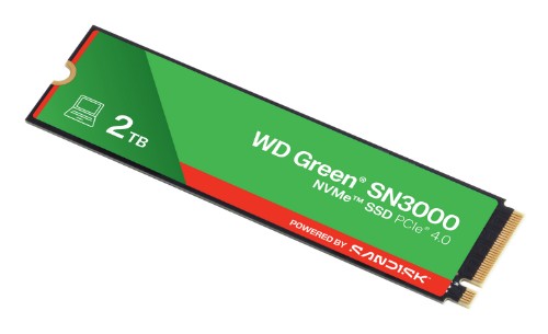 Western Digital Green WD ™ SN3000 NVMe™ SSD POWERED BY SANDISK 2 TB