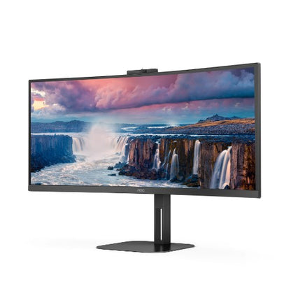 AOC V5 CU34V5CW computer monitor 86.4 cm (34") 3440 x 1440 pixels Wide Quad HD LED Black