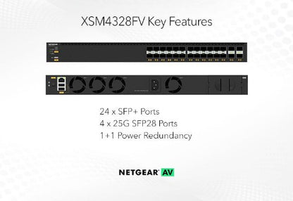 NETGEAR XSM4328FV Managed L3 1U Black
