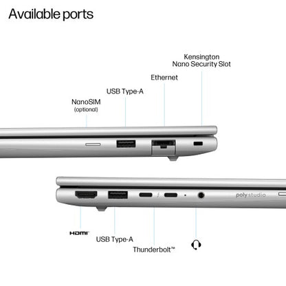 HP EliteBook 6 G1i 14 AI PC Wolf Pro Security Edition Intel Core Ultra 7 255U Laptop 35.6 cm (14") Touchscreen WUXGA 16 GB DDR5-SDRAM 512 GB SSD Wi-Fi 7 (802.11be) Windows 11 Pro Silver
