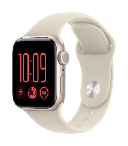 Apple Watch SE (3nd generation) SE 3 GPS + Cellular 40mm Starlight Aluminium Case with Sand Sport Band - M/L