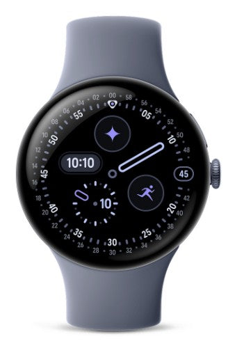 Google Pixel Watch 4 AMOLED 45 mm Digital Touchscreen Blue Wi-Fi GPS (satellite)