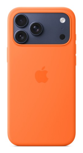 Apple iPhone 17 Pro Max Silicone Case with MagSafe – Orange
