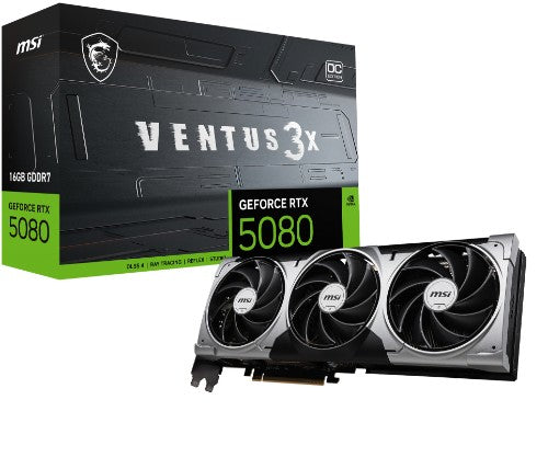 MSI VENTUS GeForce RTX 5080 16G 3X OC NVIDIA 16 GB GDDR7