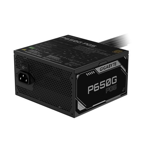 GIGABYTE P650G PCIE 5.1 Power Supply - PCIe 5.1, 80 PLUS Gold, 120mm Fan, ATX 3.1 compatible, EU Plug