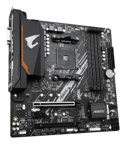 GIGABYTE B550M AORUS ELITE Motherboard - AMD Ryzen 5000 CPUs, 5+3 Phases VRM, up to 4733MHz DDR4, 1xPCIe 4.0 + 1xPCIe 3.0 M.2, 1GbE LAN, USB 3.2 Gen 1