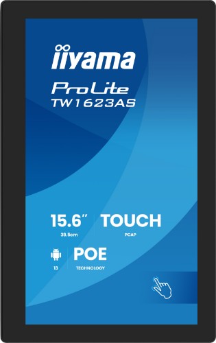 iiyama TW1623AS-B3P computer monitor 39.6 cm (15.6") 1920 x 1080 pixels Full HD LED Touchscreen Black