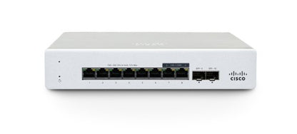 Cisco Meraki MS130-8 network switch Managed 2.5G Ethernet (100/1000/2500) Power over Ethernet (PoE) 1U Aluminium